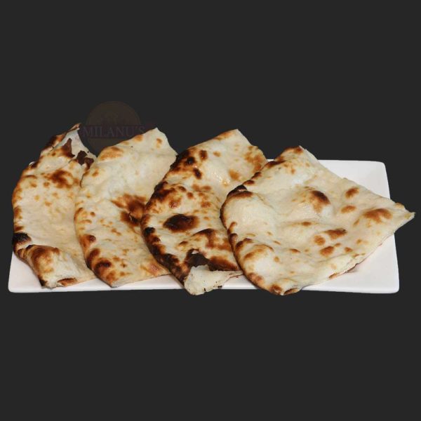 Freshly made naan with butter