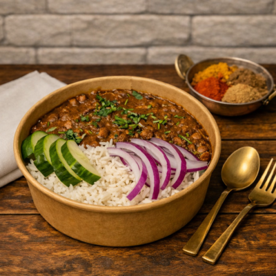 Chana rice bowl